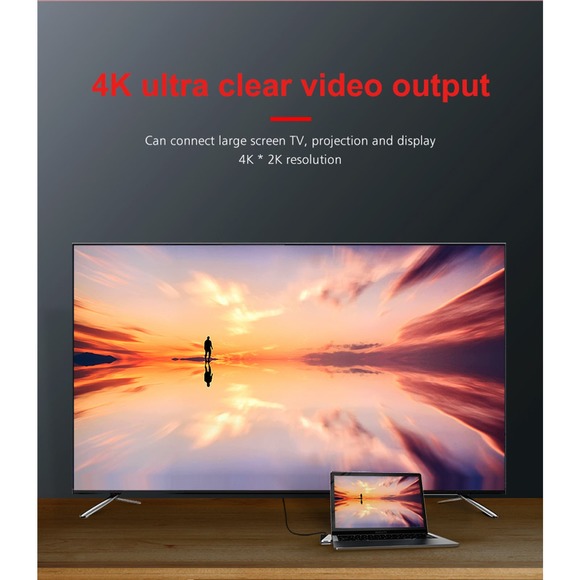 USB Type C 6-in-1 Hub Charging Dock Includes USB 3.0, PD, TF, SD, & HDMI Ports - Picture 6 of 6